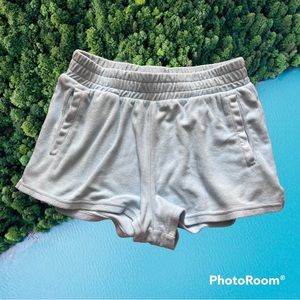 Aerie Baby Blue Terry Cloth Shorts